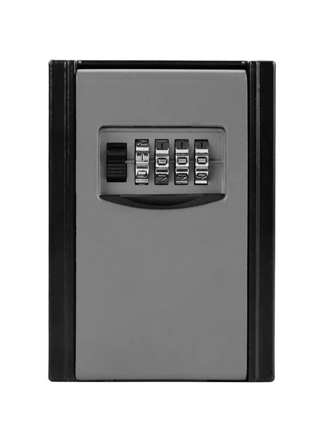 Grey Key Lock Box Wall Mountable Outdoor Security Safe Heavy Duty Modern Design - Image 2