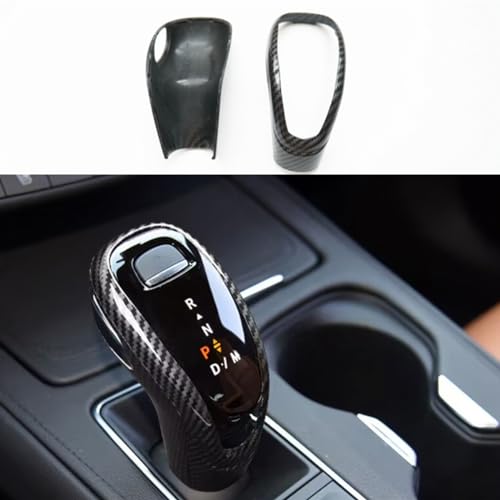ZiWen Interior Trims Center Gear Shift Knob Cover Accessories for Cadillac XT4 XT5 XT6 CT5 2020-2024 Escalade (Carbon Fiber Print) - Image 1