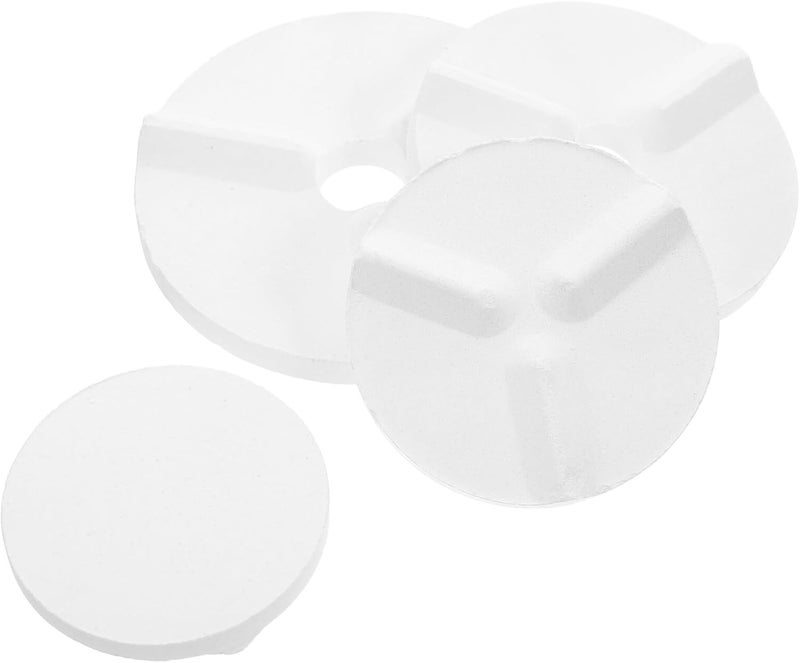 GAROZATION 4pcs Ceramic Kiln Pads Round High-Temp Kiln Mats for Pottery and Clay Art 5.5-8.5cm Diameter and High-Heat Firing - Image 1