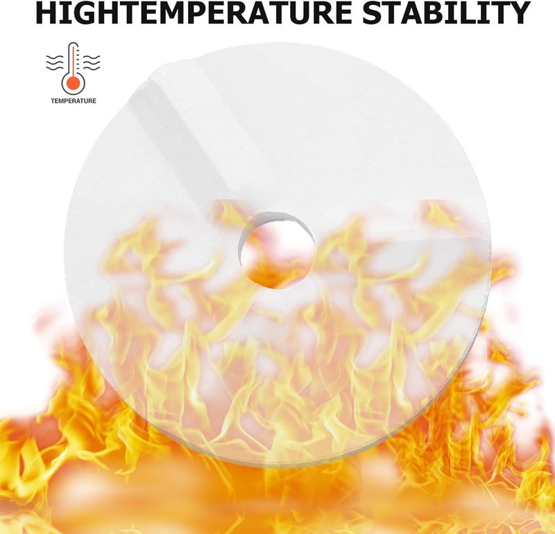 GAROZATION 4pcs Ceramic Kiln Pads Round High-Temp Kiln Mats for Pottery and Clay Art 5.5-8.5cm Diameter and High-Heat Firing - Image 3