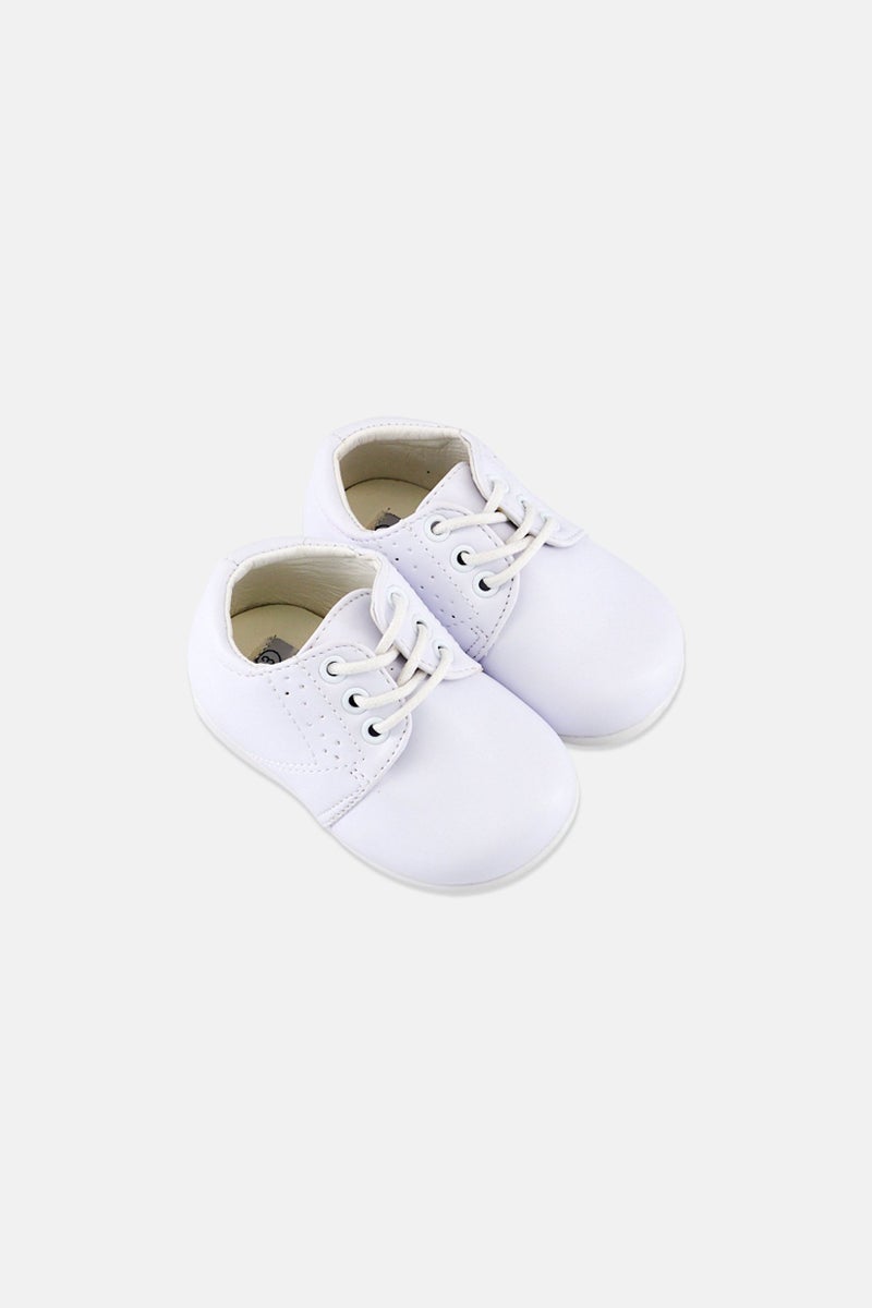 Josmo Toddlers Boy Lace Up Shoes, White - Image 4
