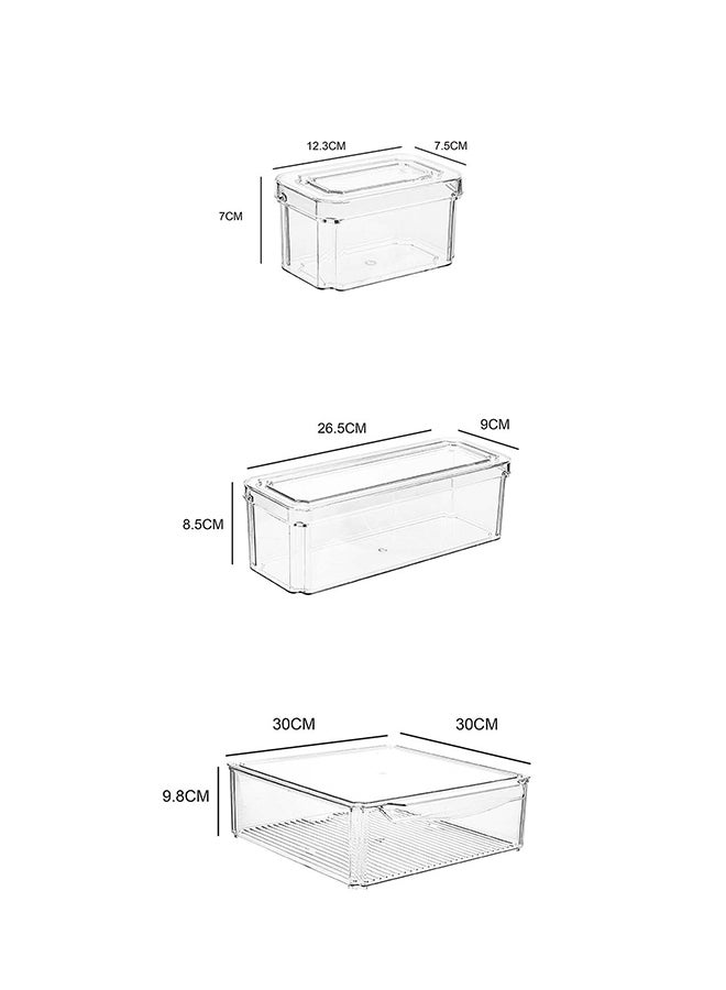 Noon East 10-Pack Clear Plastic Food Storage Bins With Lids – Multi-Purpose Organizers For Kitchen, Pantry, Fridge & Home - Image 5