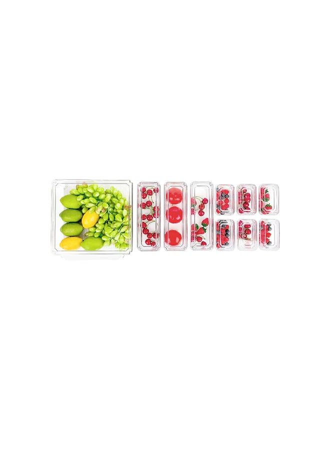 Noon East 10-Pack Clear Plastic Food Storage Bins With Lids – Multi-Purpose Organizers For Kitchen, Pantry, Fridge & Home - Image 4