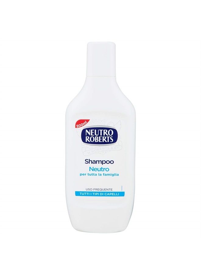 Neutro Roberts : Neutral Shampoo for the Whole Family - 17.6 Fluid Ounces (500mL) Bottle [ Italian Import ] - Image 1