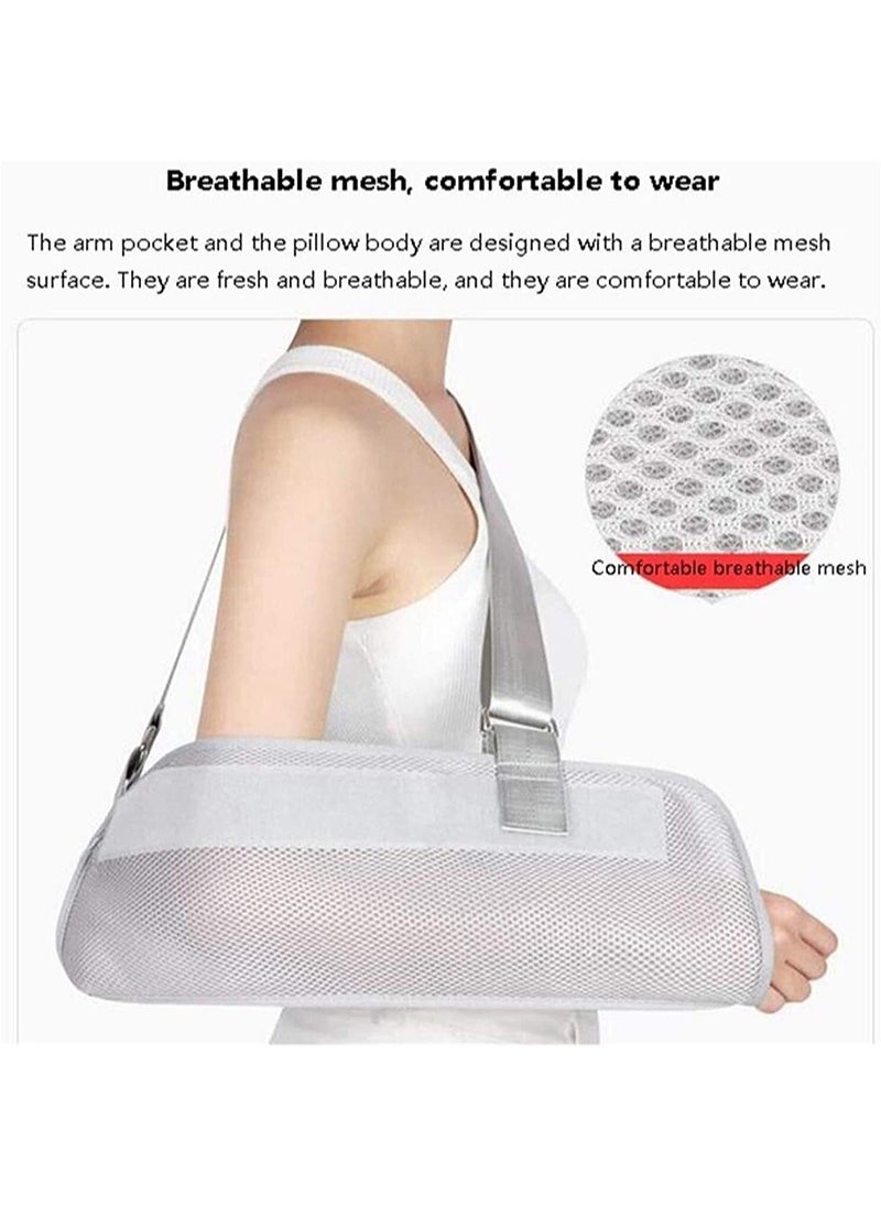 Aikanbo Shoulder Abduction Sling Broken Arm Shoulder Brace Relief Pain Shoulder Immobilizers with Abduction Slings Injury Support Arm Pillow Brace Strap Shoulder Arm Immobilizer Injury Support Arm Sling  - Image 5
