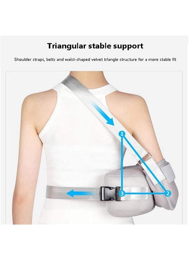 Aikanbo Shoulder Abduction Sling Broken Arm Shoulder Brace Relief Pain Shoulder Immobilizers with Abduction Slings Injury Support Arm Pillow Brace Strap Shoulder Arm Immobilizer Injury Support Arm Sling  - Image 3