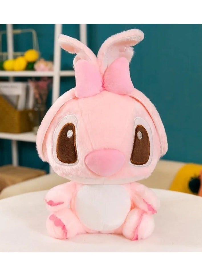 Stitch Cuddly Toy, Stuffed Toy Plush with A Bow for Children - 35cm - Image 1
