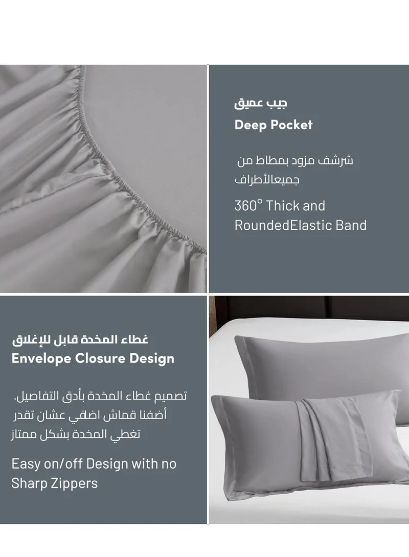 دوناتيلا الفراش المجهزة ورقة 3 قطعة الملك الحجم الصلبة غطاء سرير مجموعة يناسب (180 * 200 سنتيمتر) مع سادات و 35 سنتيمتر اضافية عميق نحى ستوكات غطاء سرير ، الزيتون الأخضر