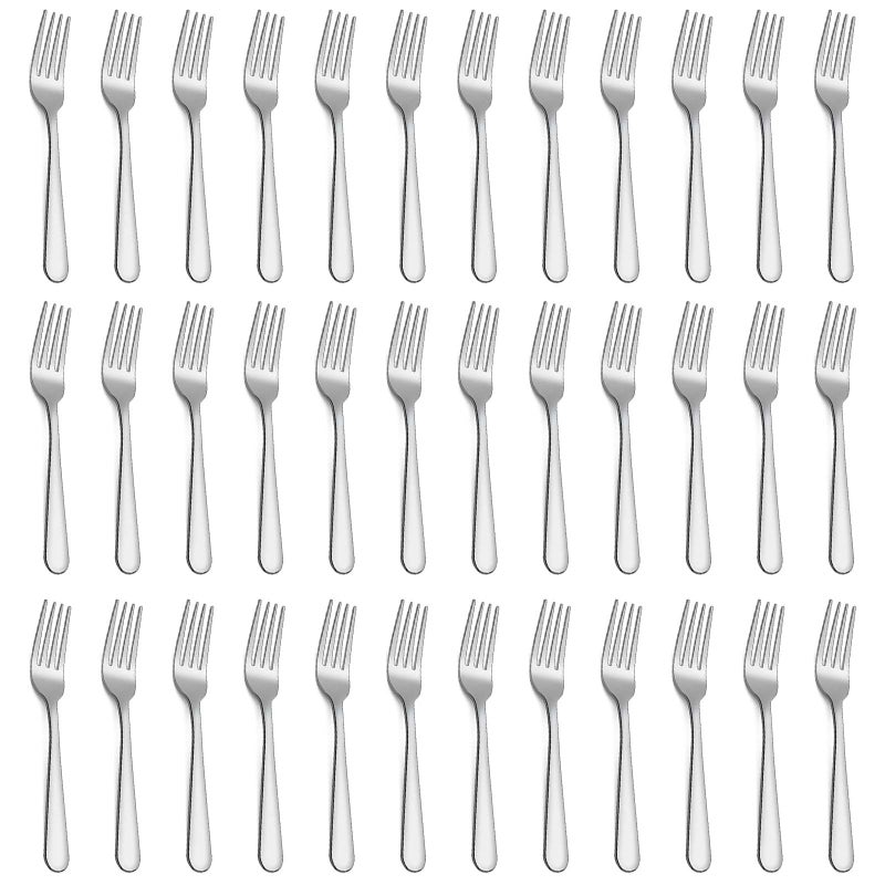 Forks Set of 36 Piece Stainless Steel Dinner Fork Table Forks Mirror Polishing Cutlery Forks Set Pack of 36Dishwasher Safe 71 inches 18cm