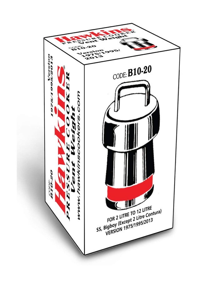 Hawkins Vent Weight Or Whistle for Stainless Steel and Stainless Steel Contura, Bigboy and Miss Mary Pressure Cooker, 1.5 Liter - Image 1