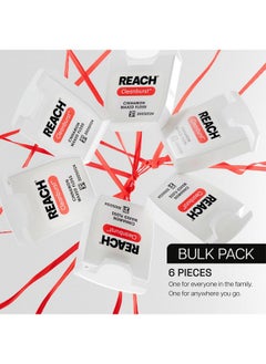 REACH REACH Waxed Dental Floss, Cinnamon, Plaque Remover for Teeth, Shred Resistant, Floss Slides Smoothly, Easy to Use, Waxed, Deep Cleaning Teeth, Oral Care, PFAS Free, for Adults & Kids, 6 Pack, 55 yd  - Image 5