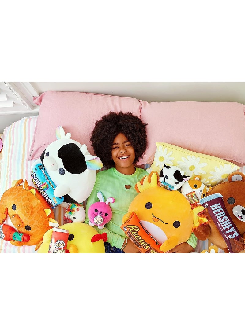 ZURU SNACKLES 14" Super Soft Plush Collectible (Albie Axolotl with Reese's)
