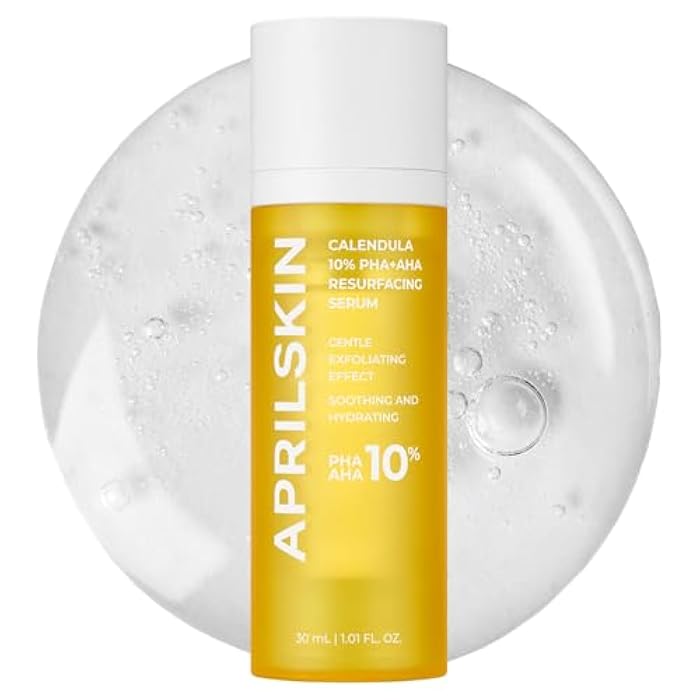 APRILSKIN Calendula10% PHA+AHA Resurfacing Serum | Vegan, Cruelty-Free | Dry, sensitive, acne-prone skin - Image 1