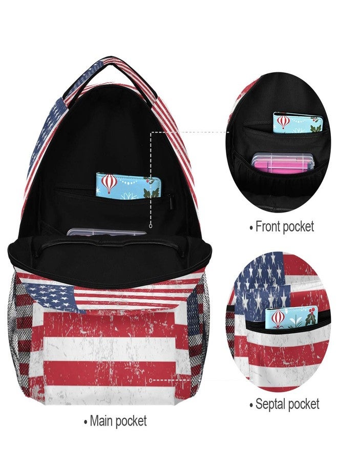 Blueangle Vintage American Flag Backpack for Boys Girls Teens, College Backpack School Bag Lightweight Bookbag Travel Laptop Casual Daypack - Image 5