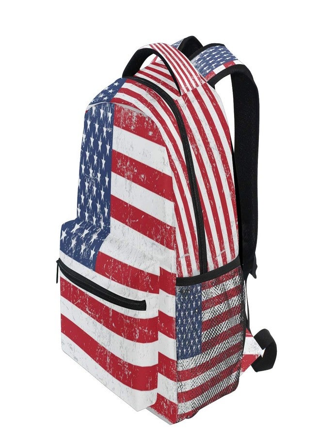 Blueangle Vintage American Flag Backpack for Boys Girls Teens, College Backpack School Bag Lightweight Bookbag Travel Laptop Casual Daypack - Image 3