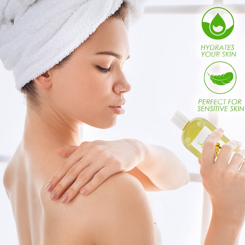 Soapeauty ARGAN OIL | 100% Natural & Pure | Cold Pressed & Deodorized | Carrier for Essential Oils, Face, Body and Skin Care, Hair Growth & Moisturizer | 32 fl oz - Image 2