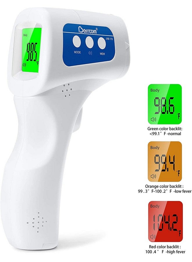 Generic Digital Forehead Thermometer for Adults, Kids & Infants, No Touch, Large Display, Fever Alarm, JXB-178  - Image 2