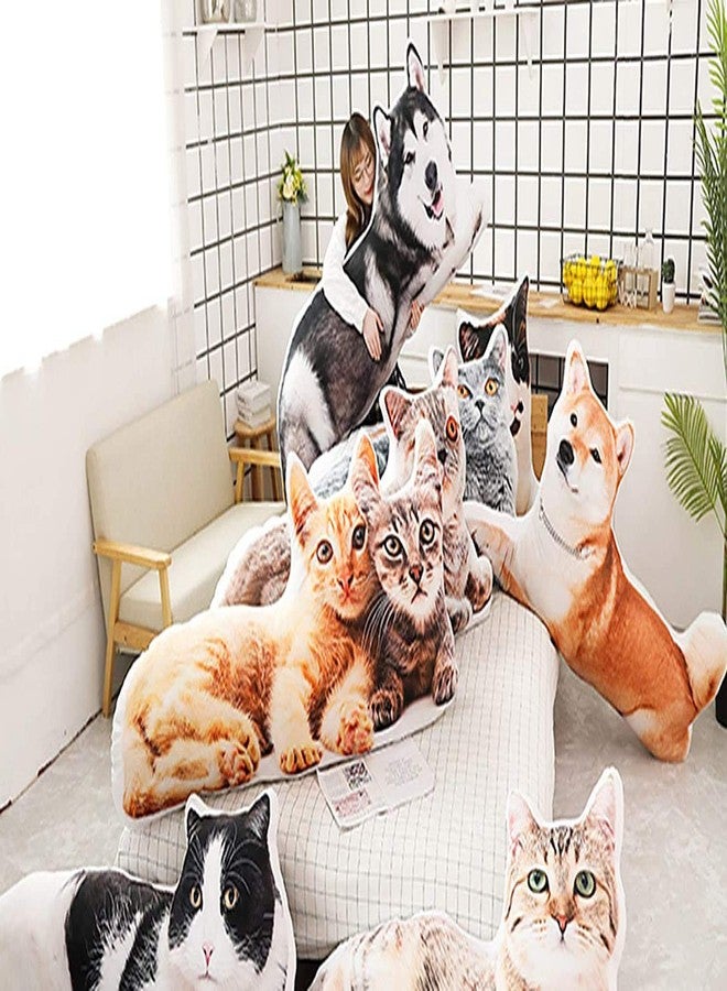Mozacona 3D Shiba Inu Dog Shape Throw Pillow Animal Pillow Cushion - Image 3