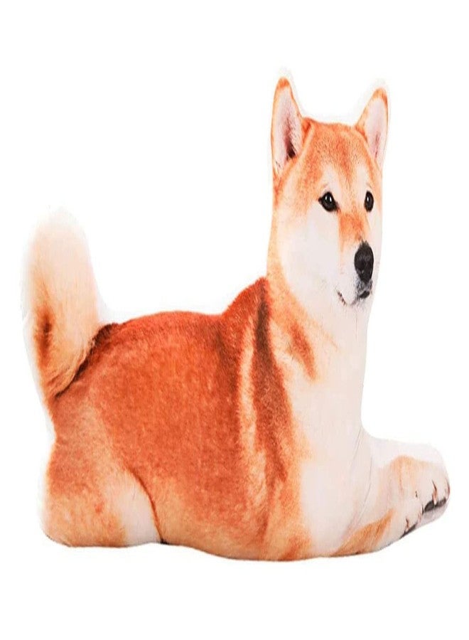 Mozacona 3D Shiba Inu Dog Shape Throw Pillow Animal Pillow Cushion - Image 1