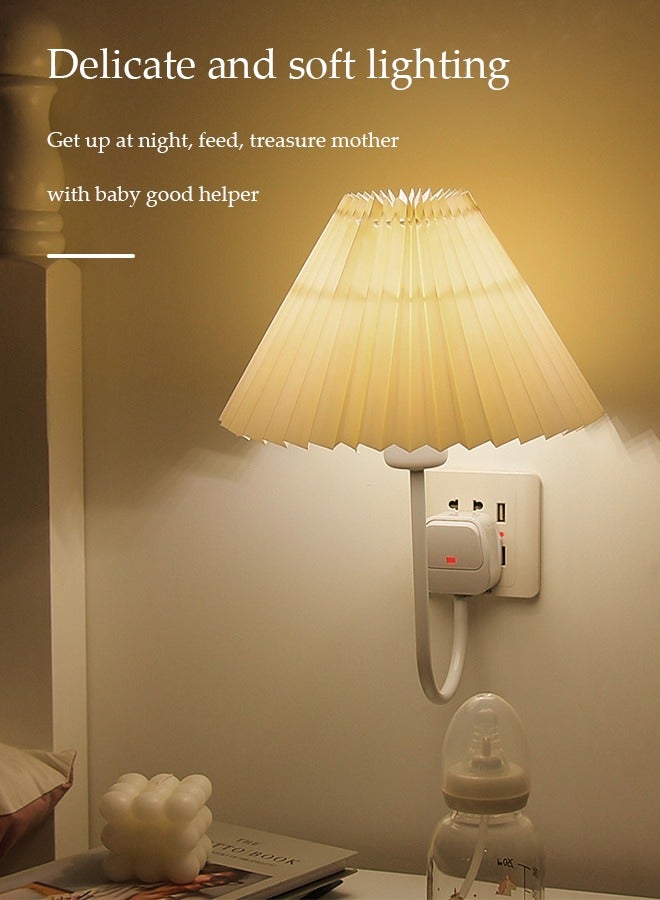 DUNISO LED Wall Lamp,LED Wall Sconce Wall Mounted Lamp with three-pin plug,1 Sensing Modes,Dimmable 1 Color Temperature,for Wall Stair Kids Room Hallway Bedroom Cabinet Closet Single warm color - Image 4