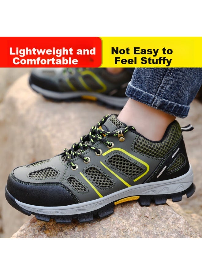 Jingtu Men'S Summer Breathable Steel Toe Cap Anti-Smashing Anti-Piercing Anti-Odor Wear-Resistant Safety Work Shoes 857T 36 - Image 4