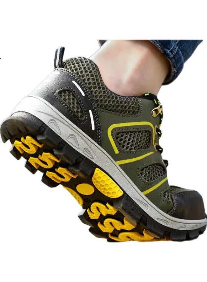 Jingtu Men'S Summer Breathable Steel Toe Cap Anti-Smashing Anti-Piercing Anti-Odor Wear-Resistant Safety Work Shoes 857T 36 - Image 1