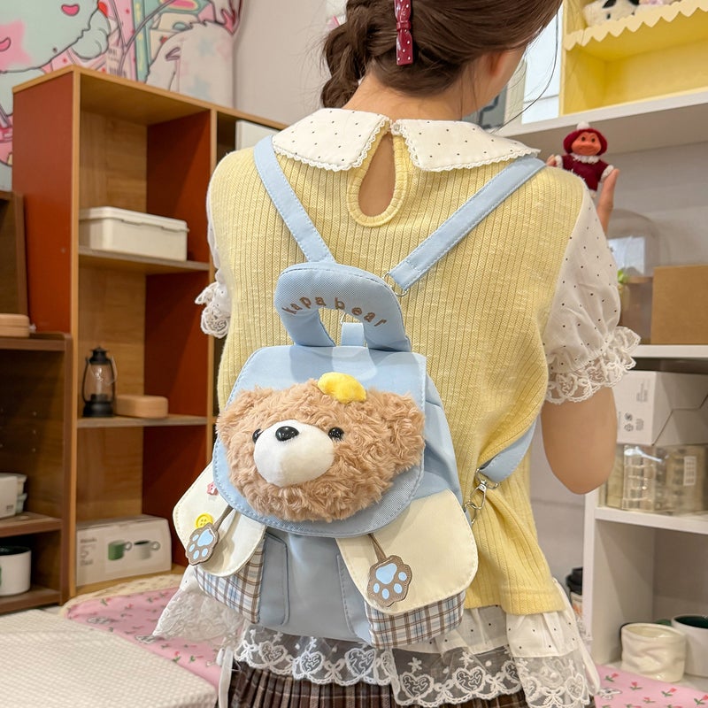 Cute Plush Bear Backpack for Girls - Image 4