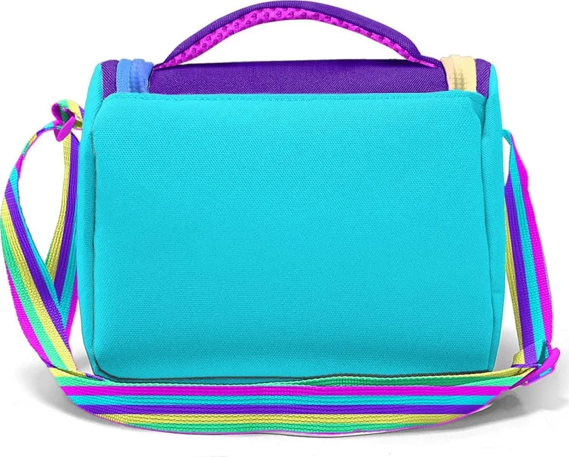 CORAL HIGH Kids Purple Rainbow Zippered Thermo Lunchbox 11872