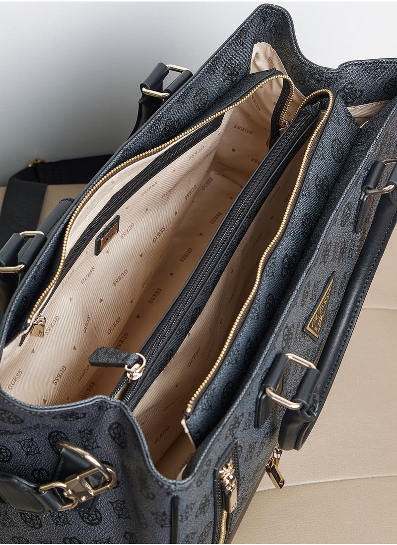 GUESS - حقيبة تسوق بزاوية سحاب ويلدر - Image 1