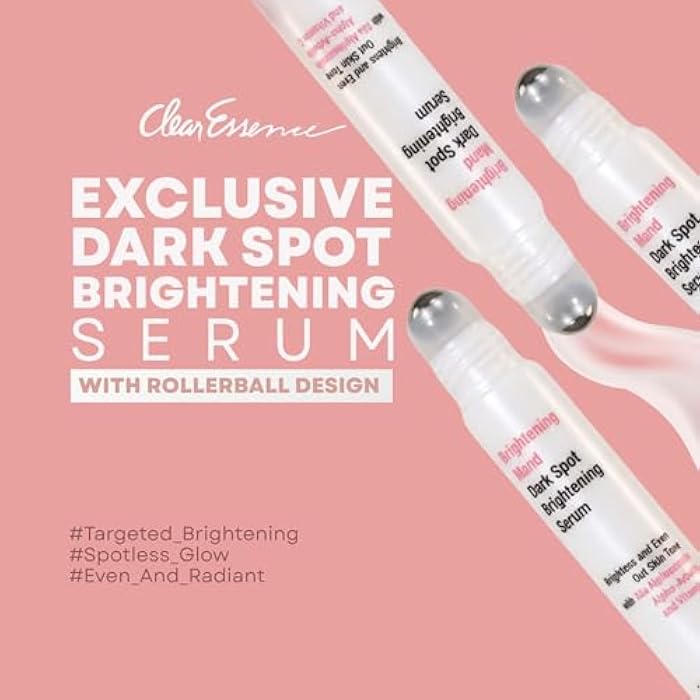 Clear Essence Brightening Dark Spot Serum Wand 0.34oz with Rollerball, Vitamin C Serum for Face, Acne Marks & Hyperpigmentation Treatment, Skin Lightening & Face Glow Corrector for Radiant Skin - Image 2