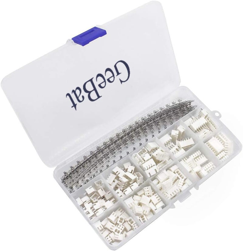GeeBat 460pcs 2.54mm JST-XH Connector Kit with 2.54mm Female Pin Header and 2/3 / 4/5 / 6 Pin Housing Connector Adapter Plug (JST Connector Kit) - Image 3