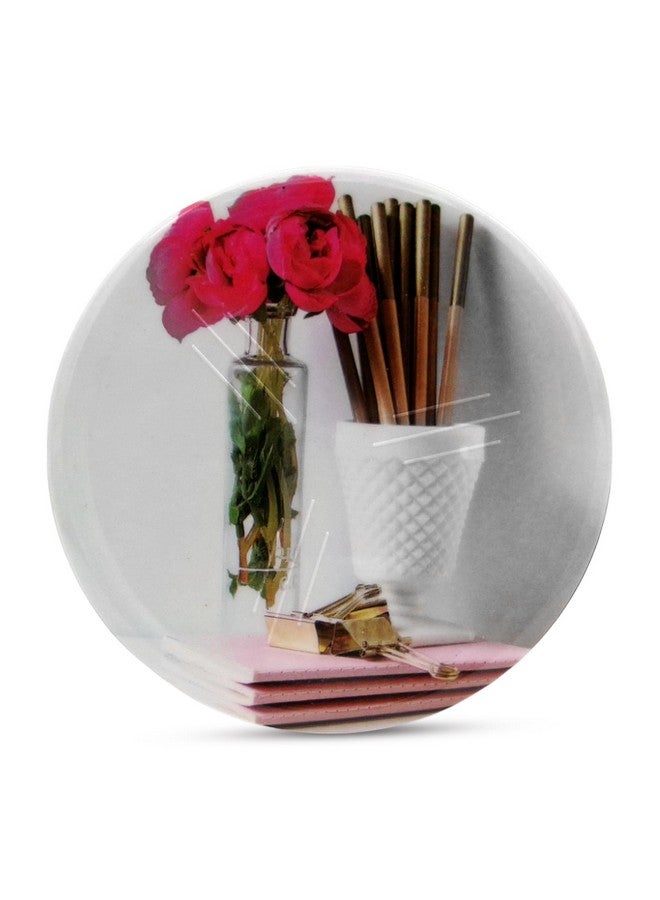 SUPERWARE | Food Grade Melamine | Coaster Set - Rose On White (8 Pcs.) | Serveware, Tableware, Stain Free, Glazed Finish - Image 5