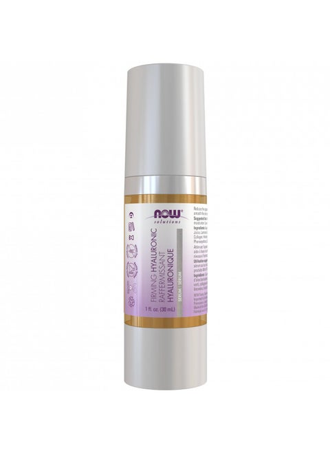 NOW Solutions, Hyaluronic Acid Firming Serum, Naturally Reduces Appearance of Fine Lines, 1-Ounce
