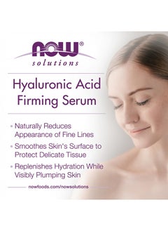 now NOW Solutions, Hyaluronic Acid Firming Serum, Naturally Reduces Appearance of Fine Lines, 1-Ounce  - Image 2