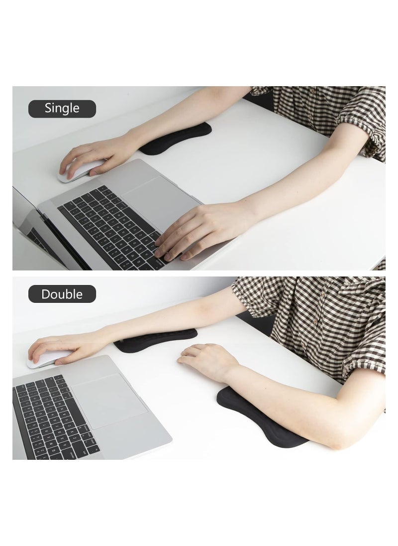 Elbow Rest Pad Wrist Rest Pad, Memory Foam Arm Elbow Rest Pad, for Desk, Relieve Elbow Pain Armrest Wrist Support with Non-Slip Base, for Office & Home, Elastic Granular Cotton Fiber Elbow Cushion