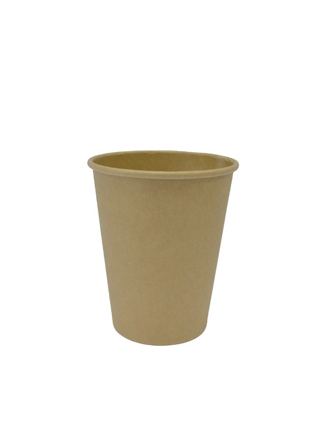 SNH Packing - Paper Cups 8oz Single Wall Brown Disposable Coffee Cups for Hot And Cold Drinks 150 Pieces. - Image 1