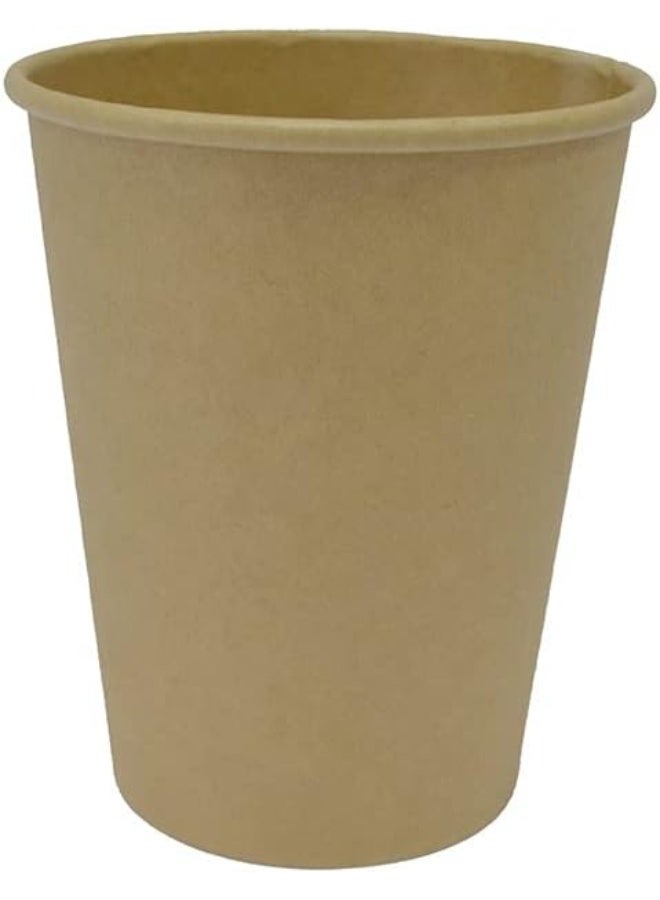 إس إن إتش باكينج أكواب ورقية سعة 8 أوقية أكواب قهوة بنية اللون يمكن التخلص منها للمشروبات الساخنة والباردة 150 قطعة. - Image 3