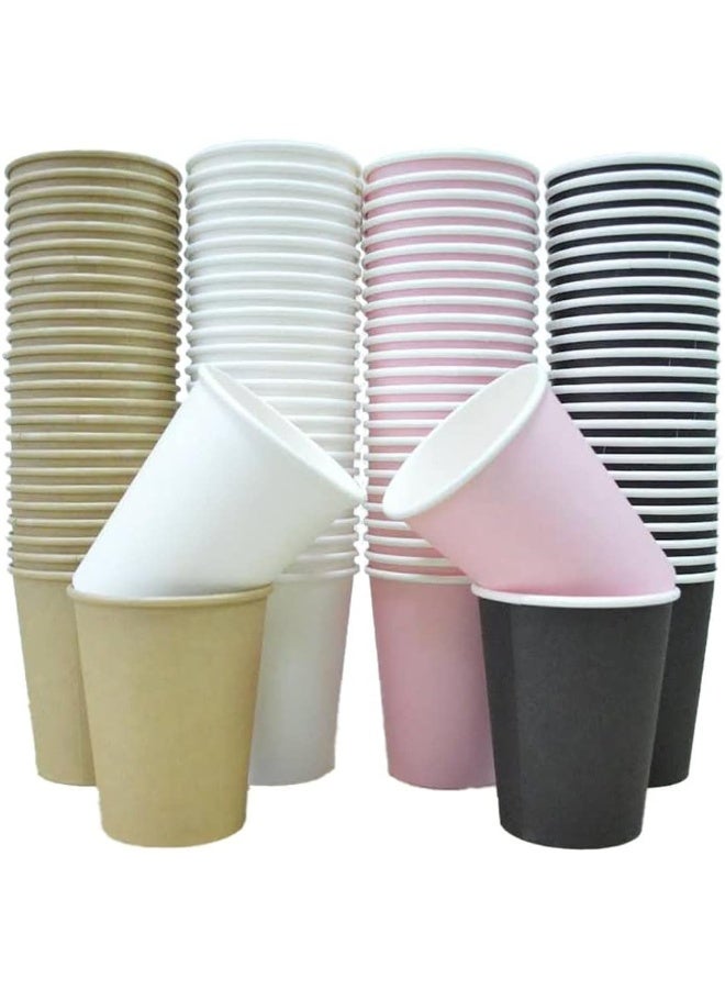 إس إن إتش باكينج أكواب ورقية سعة 8 أوقية أكواب قهوة بنية اللون يمكن التخلص منها للمشروبات الساخنة والباردة 150 قطعة. - Image 5