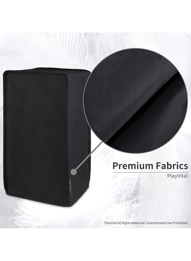 playvital PlayVital Black Nylon Dust Cover for Xbox Series X Console, Soft Neat Lining Dust Guard, Anti Scratch Waterproof Cover Sleeve for Xbox Series X Console - X3PJ003  - Image 2