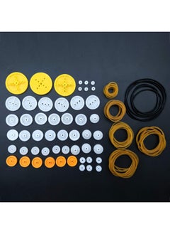 EUDAX EUDAX 2mm Hole Plastic Belt Pulley Gears Combination Modulus Package Rubber Belts Band Plastic Model Accessories for DIY Robots Cars RC Toy Car Airplane  - Image 2