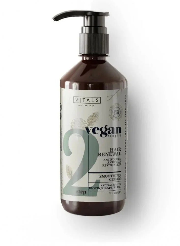 Plant biotin complex treatment 1000 ml works to stimulate the production of keratin in the hair accelerate its growth and contribute to protecting the scalp from dryness