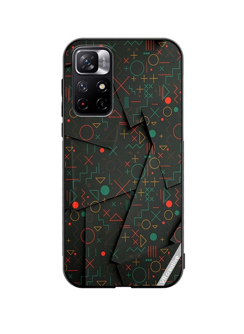 Protective Case Cover For Xiaomi Redmi Note 11T 5G Geomatric Circles Design Multicolour
