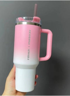Quencher H2.0 FlowState Stainless Steel Vacuum Insulated Tumbler with Lid and Straw for Water, Iced Tea or Coffee, Smoothie and More, 40 oz