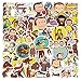 BLCAFEE 55 Pcs Curious George Monkey Storybook Cartoon Vinyl Waterproof Stickers for Water Bottle Laptop Motorcycle Skateboard Phone for Birthday Party Choice Decorative Supplies Favors - Image 3