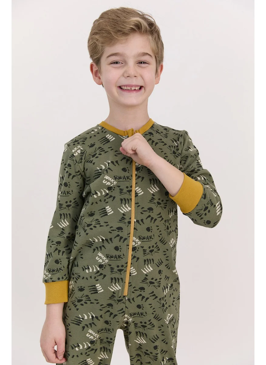 RolyPoly Khaki Boy Zippered Overalls