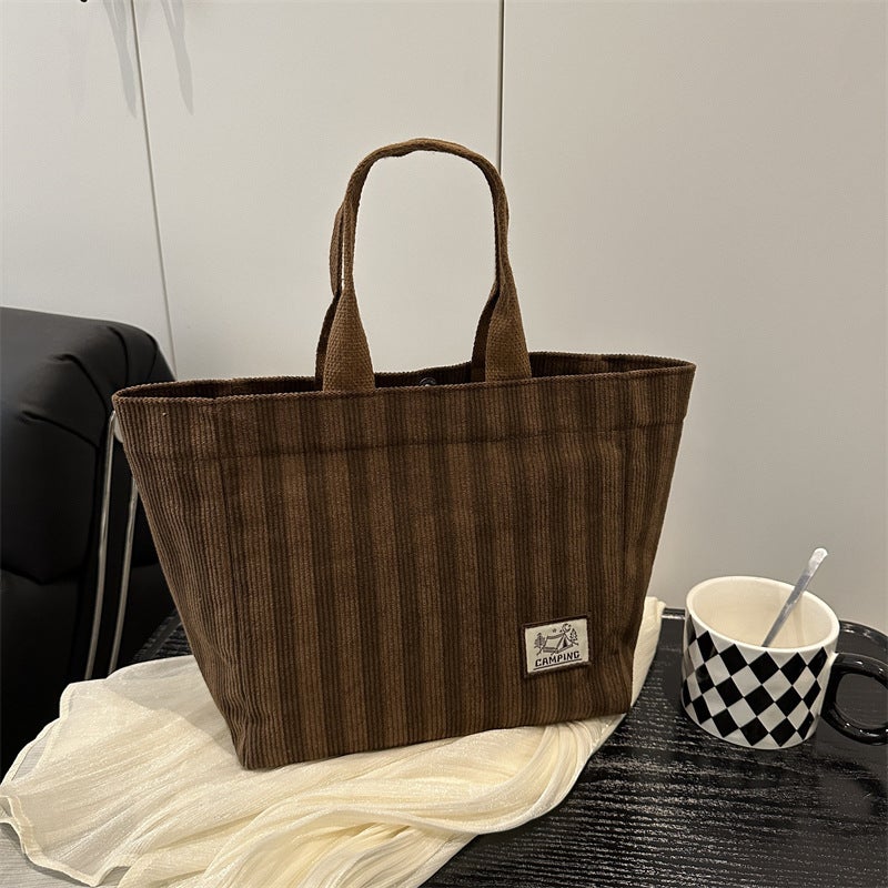 High School Students Class Canvas Bag Women'S 2025 Commuter Tote Bag Women'S Ins Japanese Style Girl'S Shoulder Handbag Women - Image 5