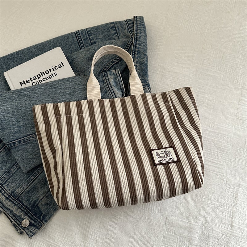 High School Students Class Canvas Bag Women'S 2025 Commuter Tote Bag Women'S Ins Japanese Style Girl'S Shoulder Handbag Women - Image 1