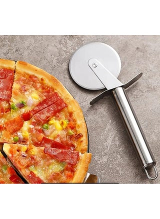 Pizza Wheel, Gold Handle Stainless Steel Pizza Cutter, Super Sharp Pizza Slicer With Titanium Gold Plating, Pastry Cutter, Easy to Clean And Stored stainless steel - pzsku/Z69D7D8C189DB48DB878FZ/45/_/1710953166/de7c2fa5-d3f4-4c15-86b3-e2bed176a9e9