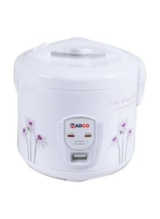 Nadec "Premium Round Pot for Cooking Rice and Boiling Vegetables, 2.8-Liter Capacity, Model NC-528DL."