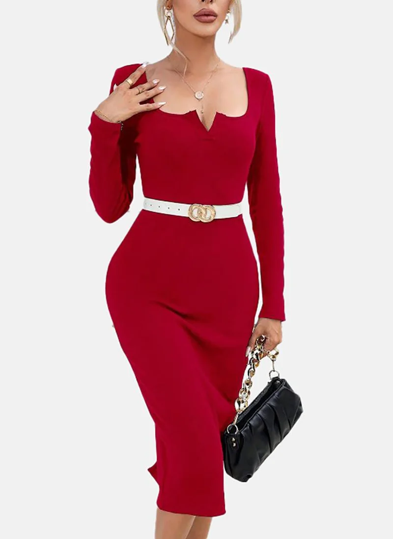 YUNIQEE Long Sleeve Dress